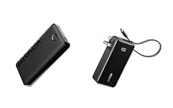 Anker PowerBank 20000mAh, USB-C (ブラック) Anker 20000mAh 15W Power Bank - Black: Rechargeable USB